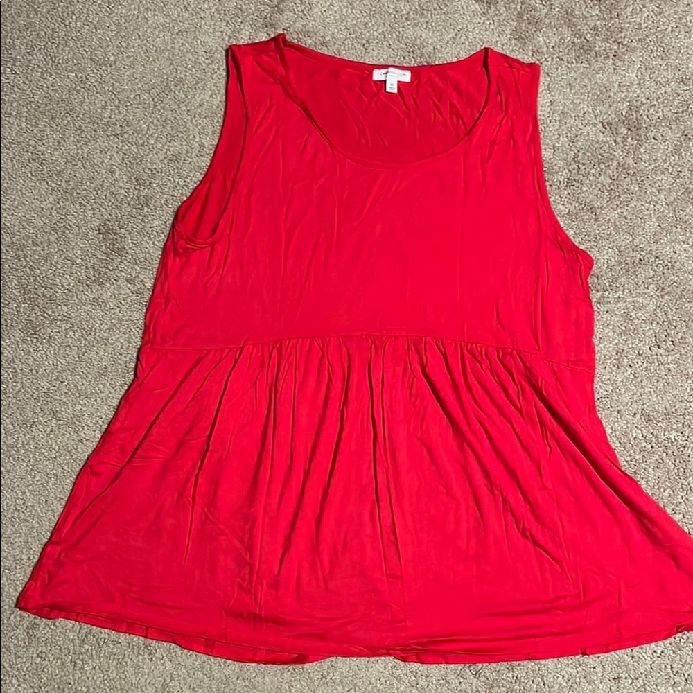 Chic Soul - Red Sleeveless Women's Top